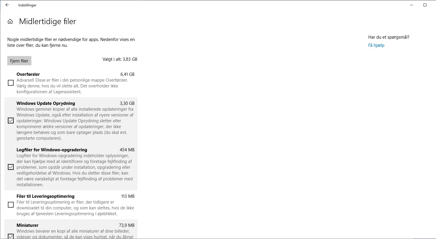 Slet midlertidige filer i Windows